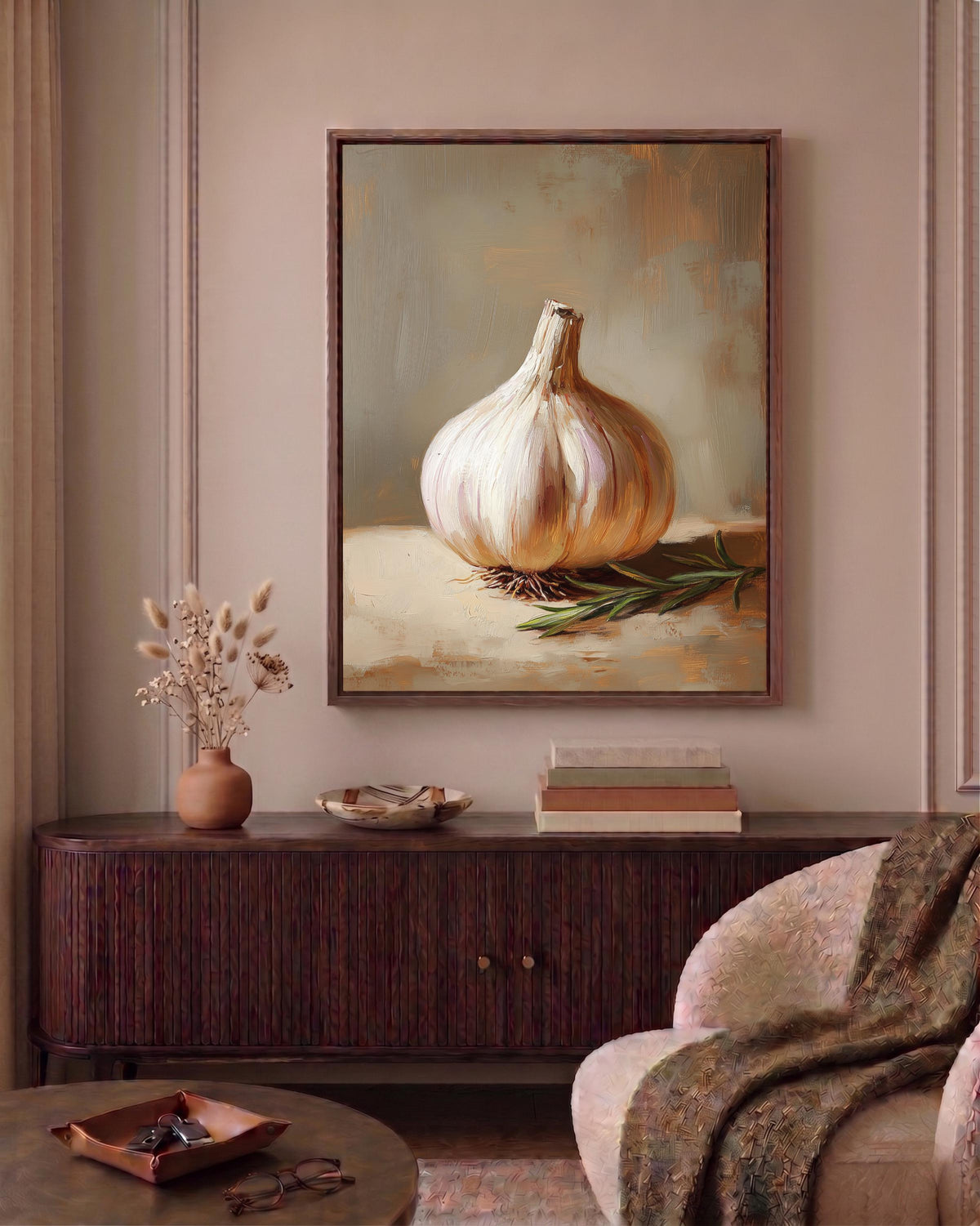 Garlic Still Life Framed Canvas — view 15 of 19