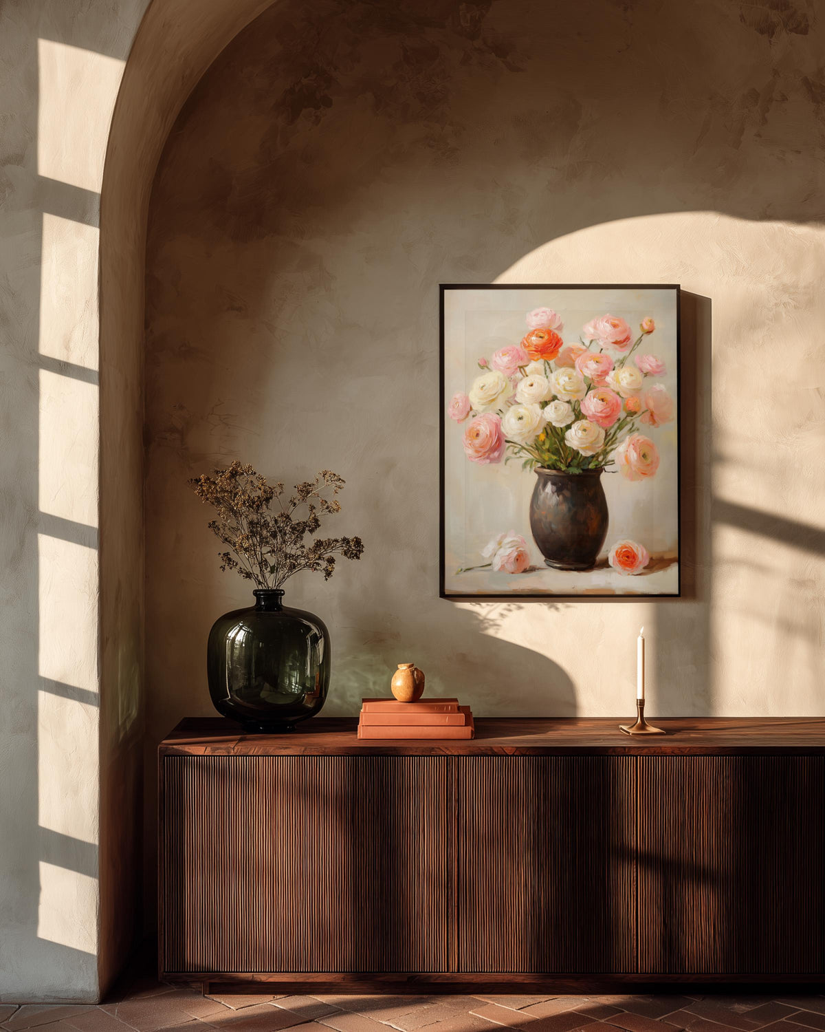 Ranunculus Floral Bouquet Oil Painting — view 11 of 19