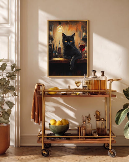 Black Cat Wine Bar Canvas Print — view 6 of 20