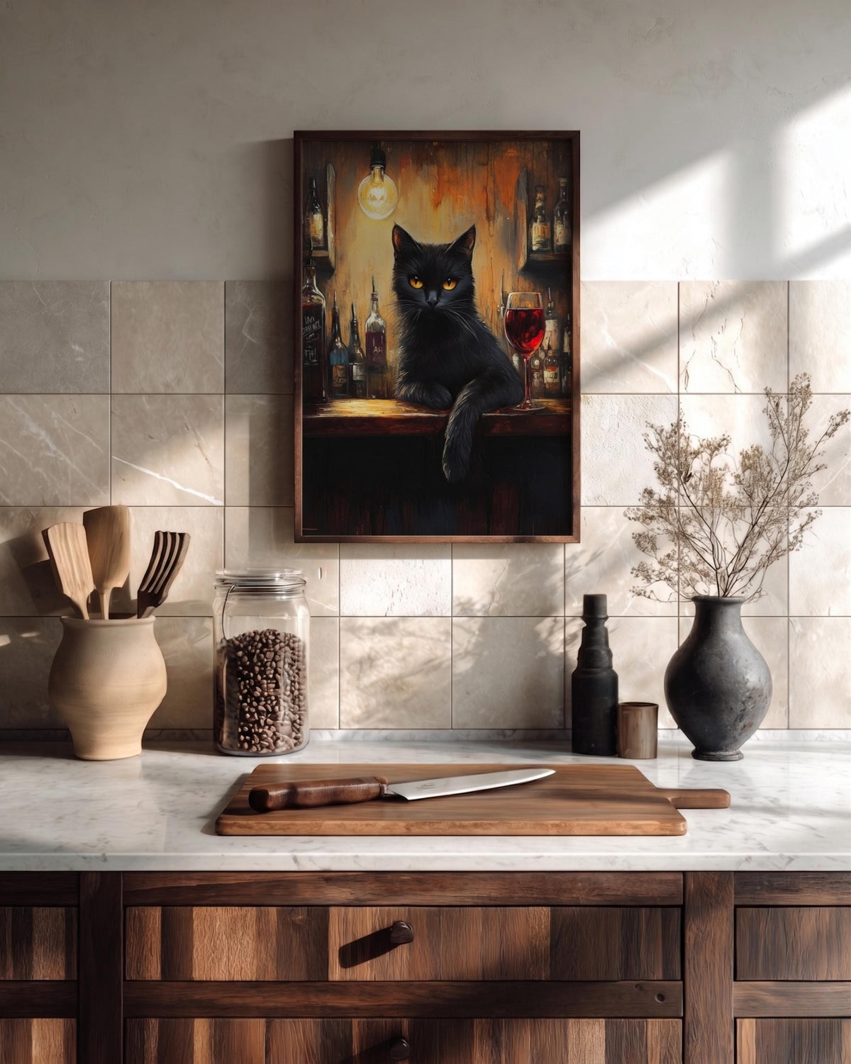 Black Cat Wine Bar Canvas Print — view 15 of 20