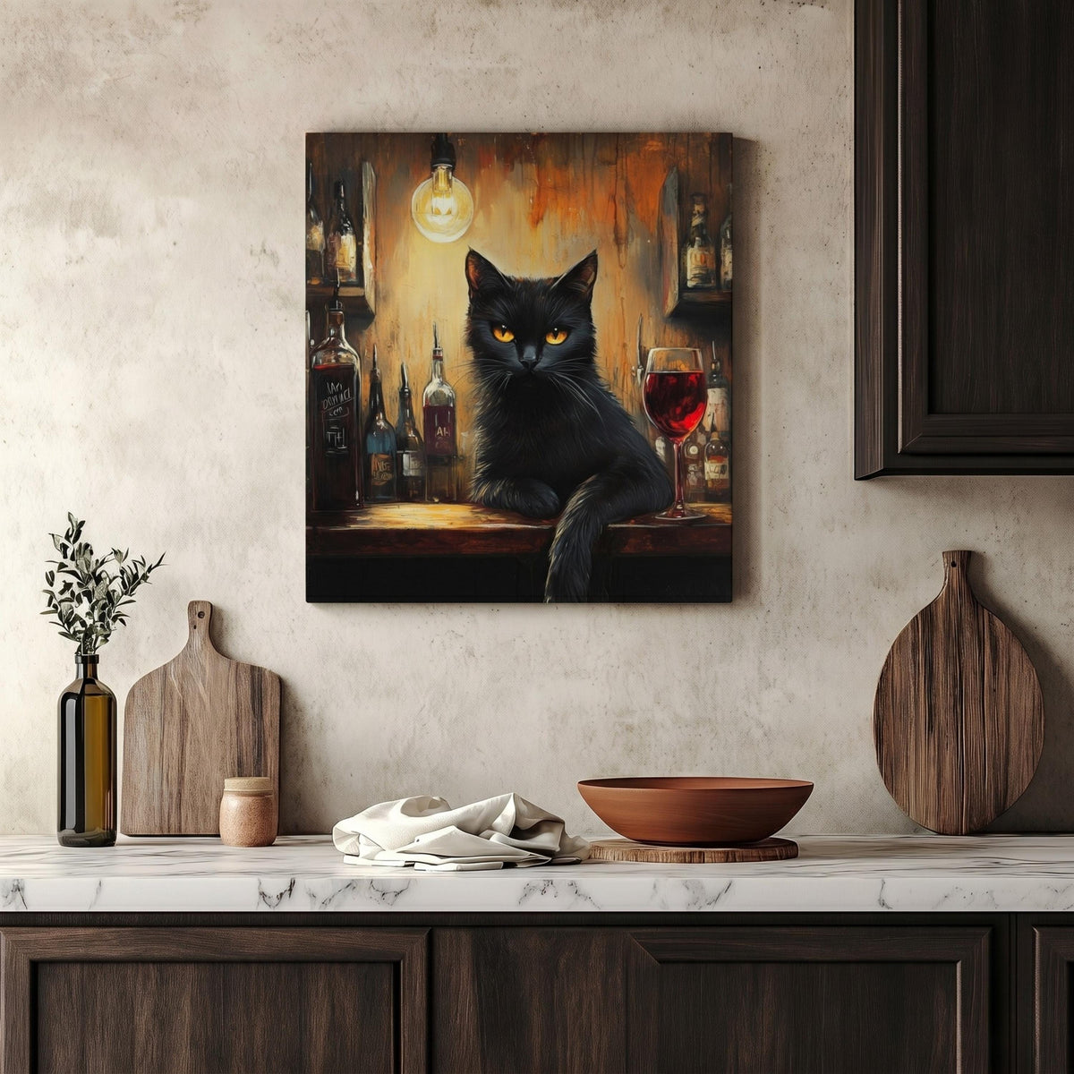 Black Cat Wine Bar Canvas Print — view 18 of 20