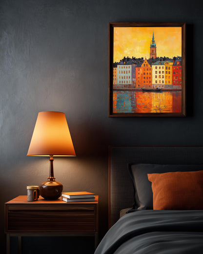 Stockholm Gamla Stan Waterfront Canvas Print — view 11 of 19