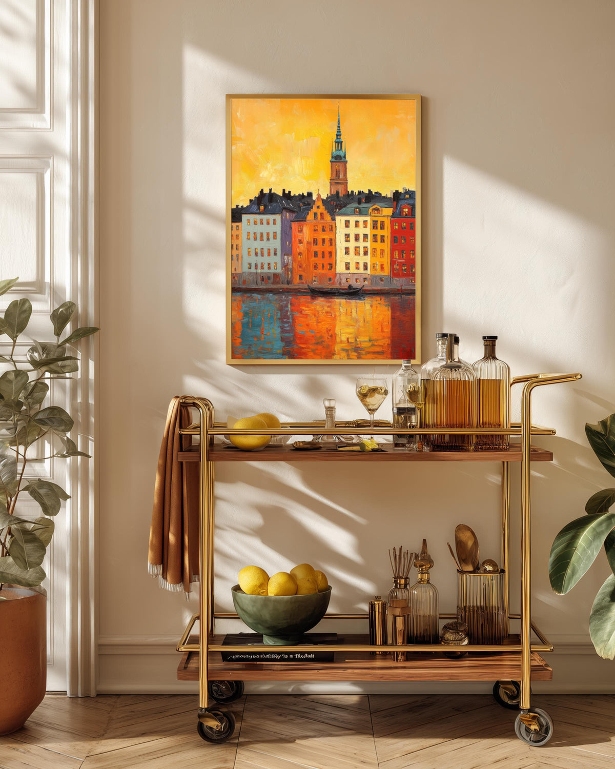 Stockholm Gamla Stan Waterfront Canvas Print — view 10 of 19