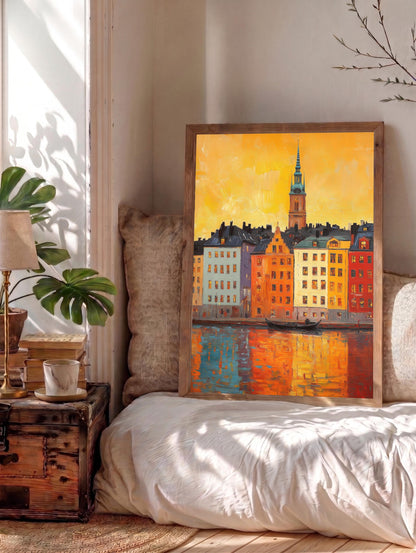 Stockholm Gamla Stan Waterfront Canvas Print — view 14 of 19