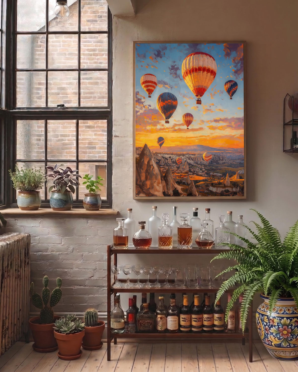 Cappadocia Wall Art Framed Canvas — view 11 of 19