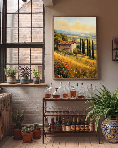 Tuscan Landscape Framed Canvas Print — view 9 of 20
