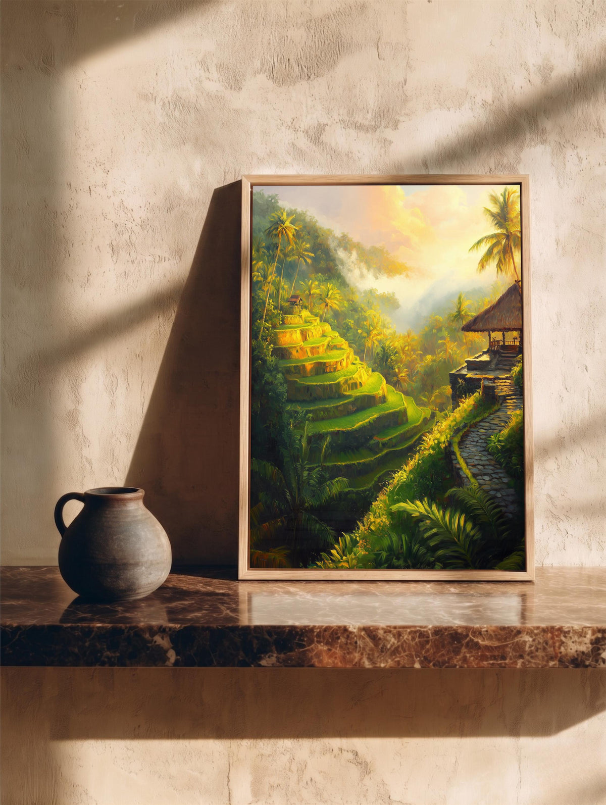 Framed Bali Rice Terrace Canvas Art — view 16 of 20