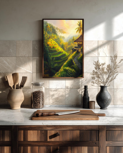 Framed Bali Rice Terrace Canvas Art — view 13 of 20