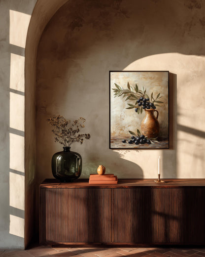 Olive Branch Wall Art Framed Canvas — view 12 of 20