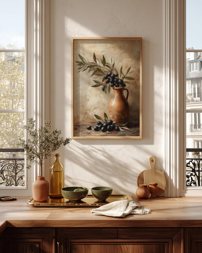Olive Branch Wall Art Framed Canvas — view 6 of 20