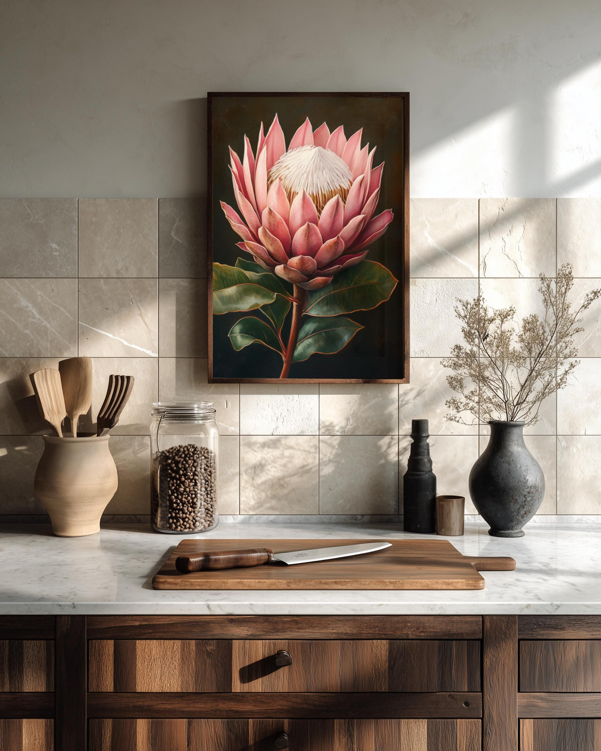 Protea Wall Art Framed Canvas — view 11 of 19