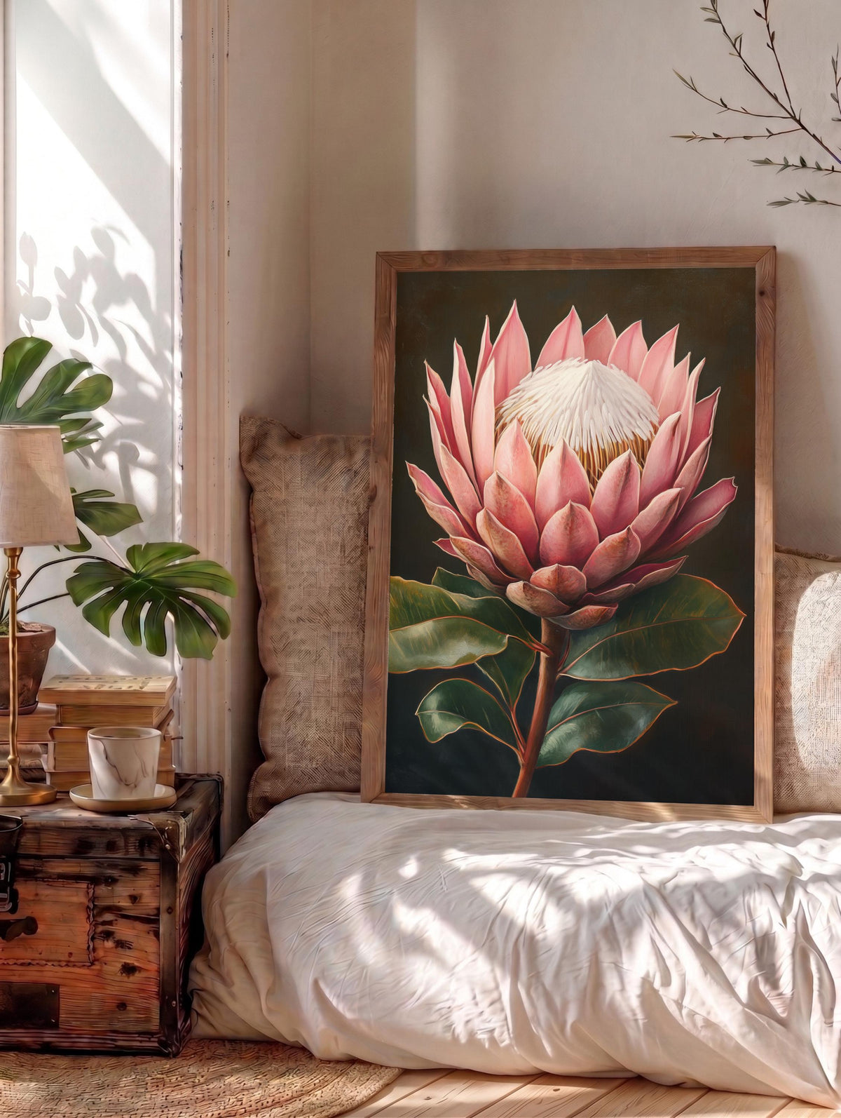 Protea Wall Art Framed Canvas — view 13 of 19
