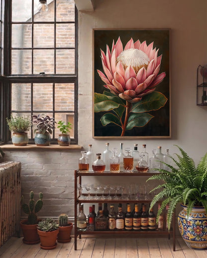 Protea Wall Art Framed Canvas — view 6 of 19