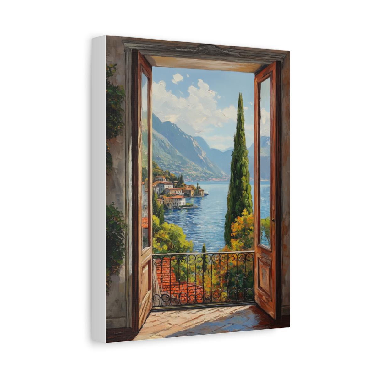 Lake Como Open Window Wall Art — view 20 of 20