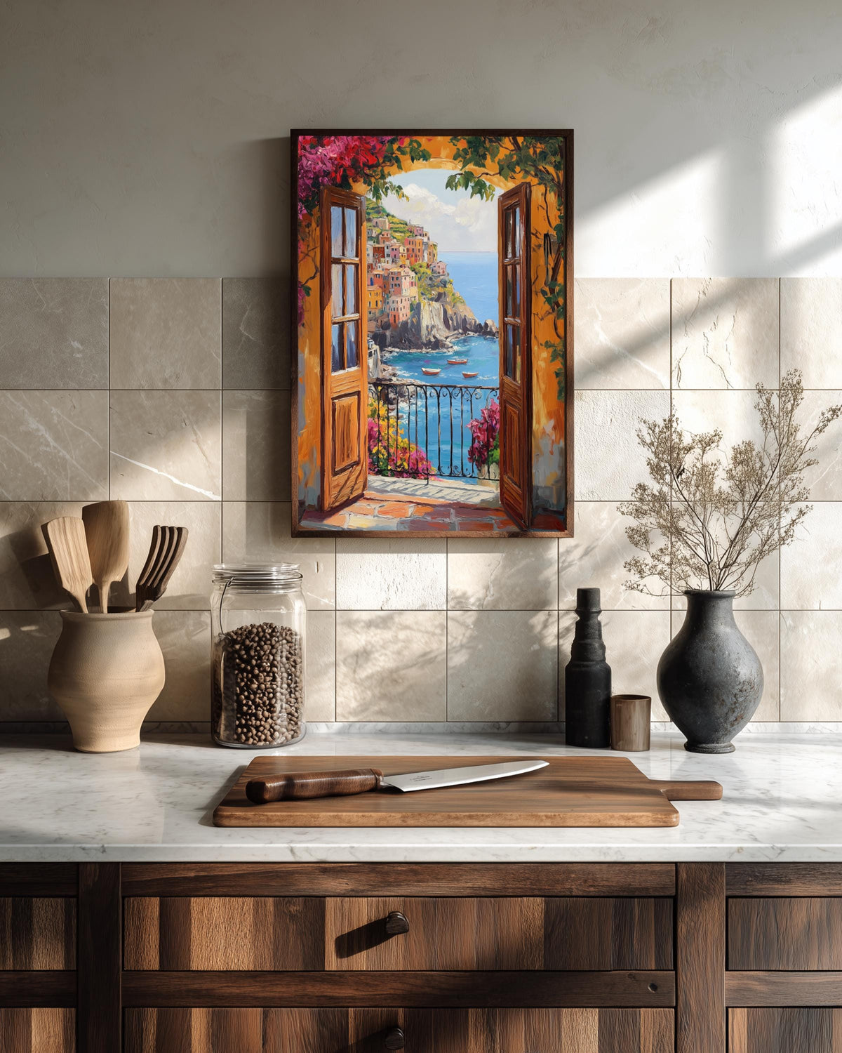 Cinque Terre Open Window Wall Art — view 9 of 20