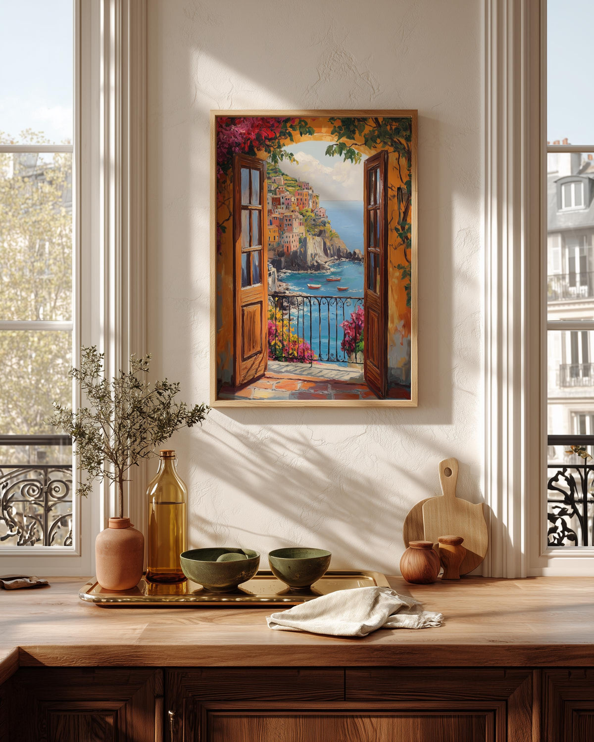 Cinque Terre Open Window Wall Art — view 6 of 20