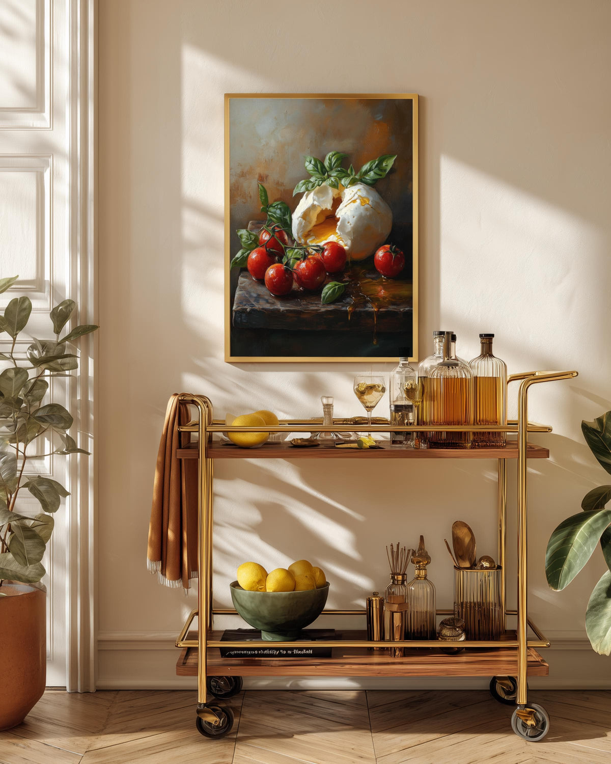 Burrata Print Framed Canvas — view 6 of 20