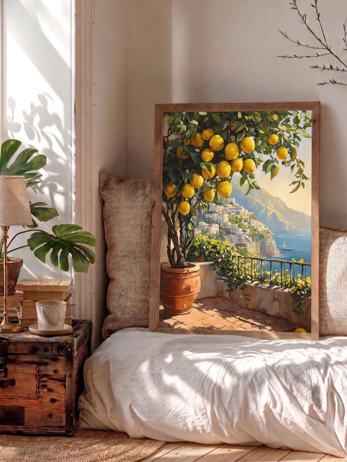 Oil-painting style citrus still life made to order on cotton canvas