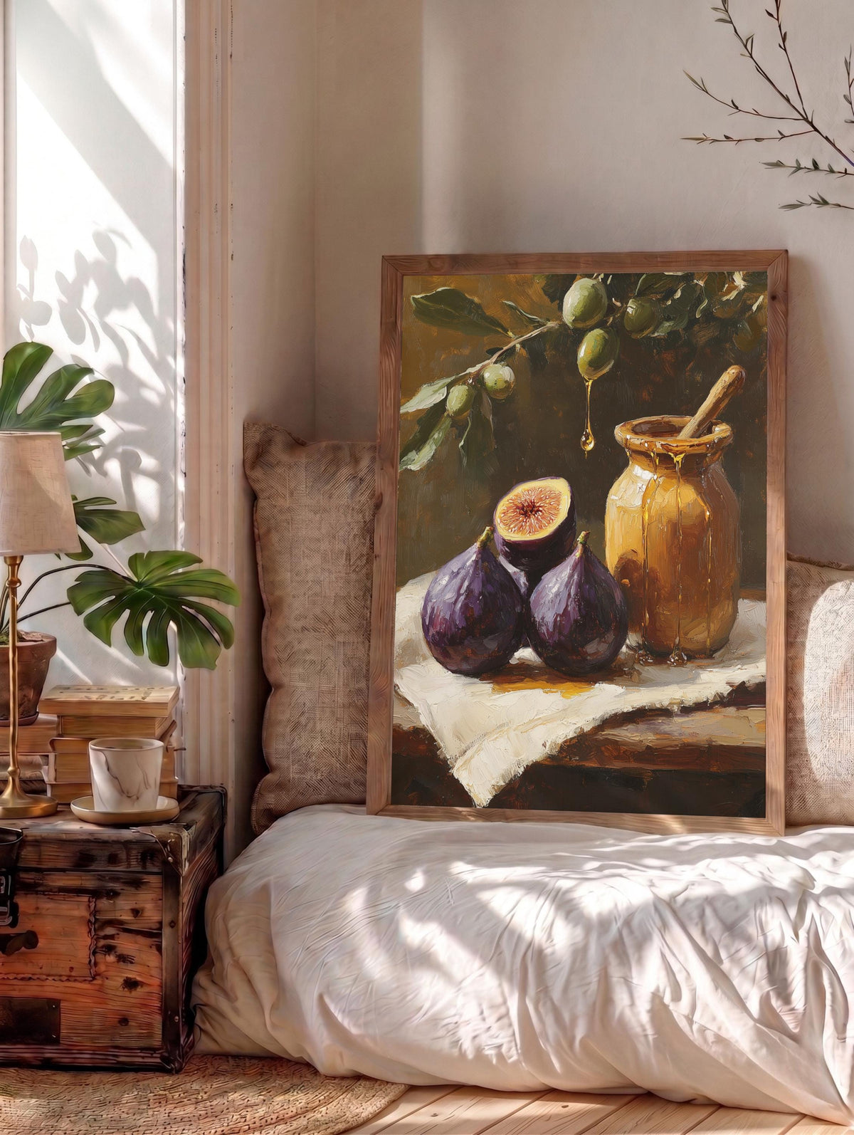 Mediterranean Fig Still Life Framed Canvas Print — view 14 of 20