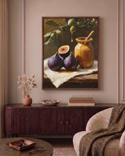 Mediterranean Fig Still Life Framed Canvas Print — view 18 of 20