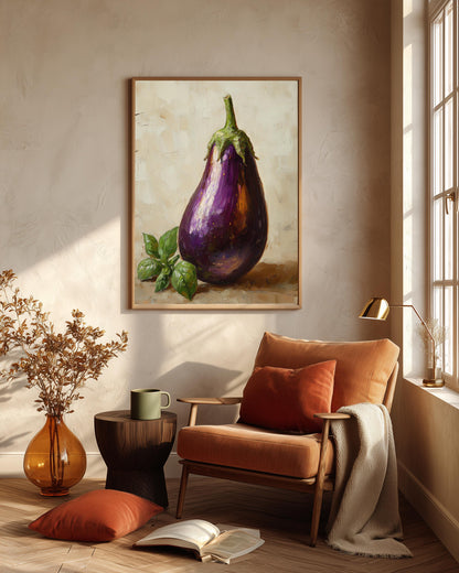 Framed Eggplant Canvas Print — view 12 of 20