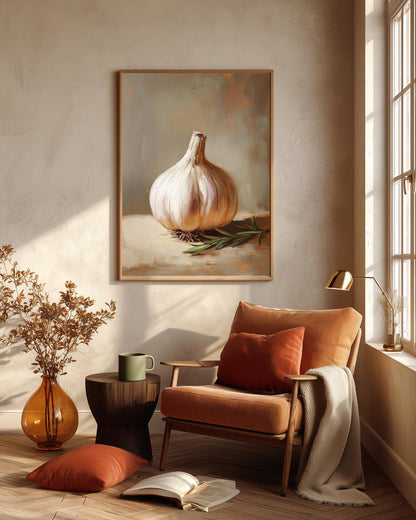 Garlic Still Life Framed Canvas — view 7 of 19