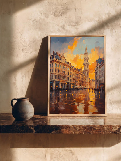 Brussels Wall Art Framed Canvas — view 17 of 20