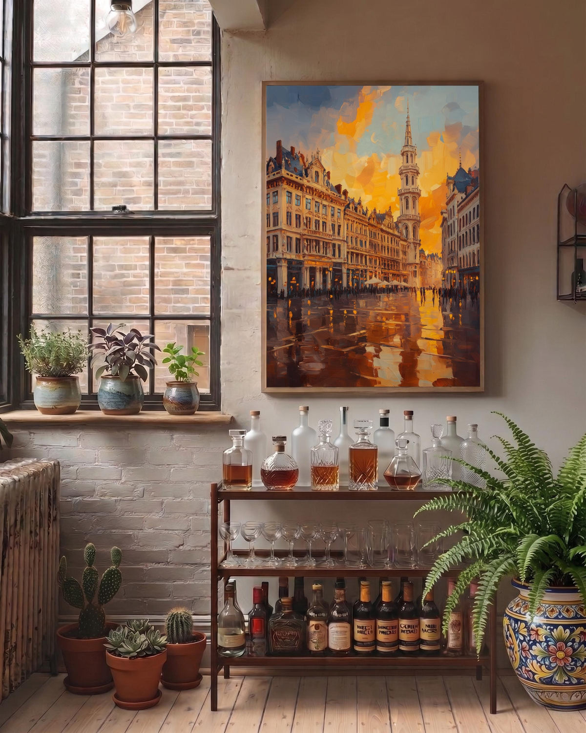 Brussels Wall Art Framed Canvas — view 16 of 20