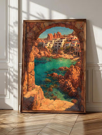 Sardinia wall art: turquoise coves and rose-gold granite along the Costa Smeralda