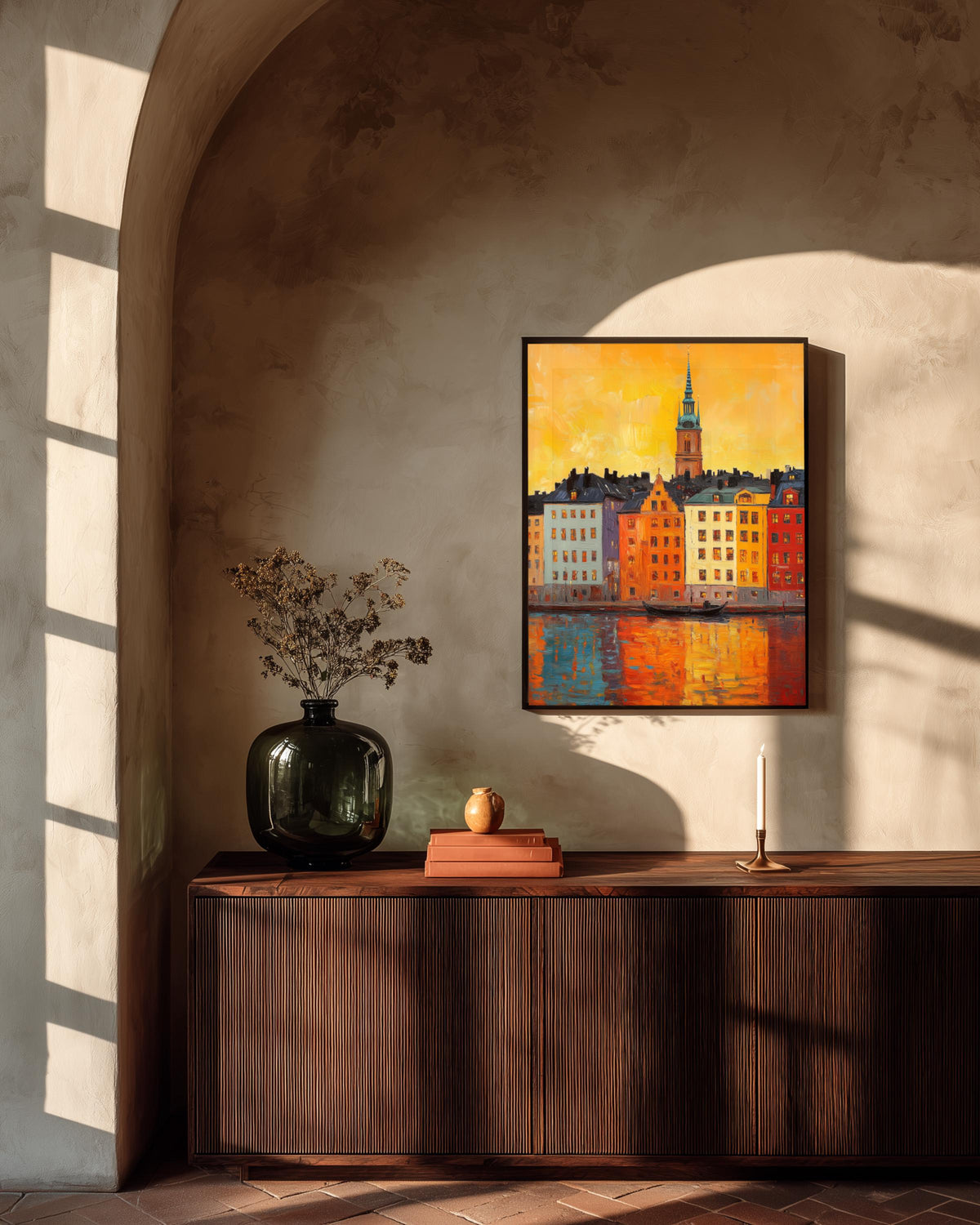 Stockholm Gamla Stan Waterfront Canvas Print — view 9 of 19