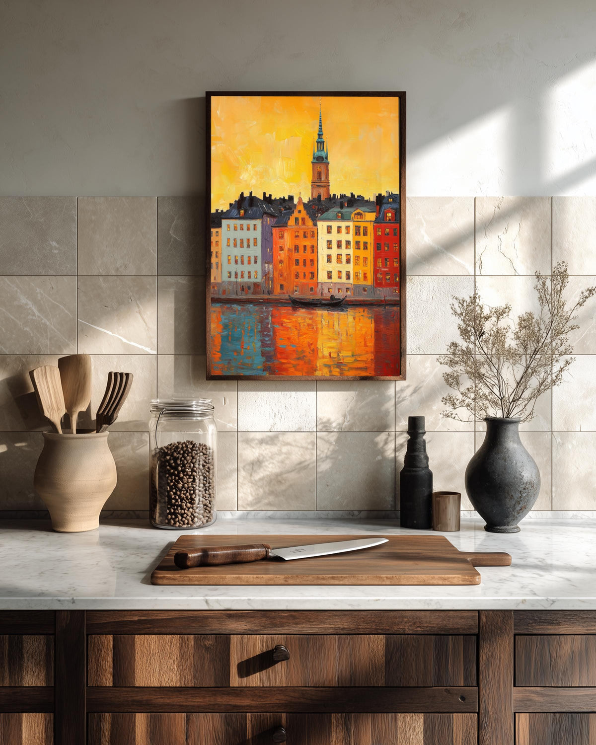 Stockholm Gamla Stan Waterfront Canvas Print — view 12 of 19