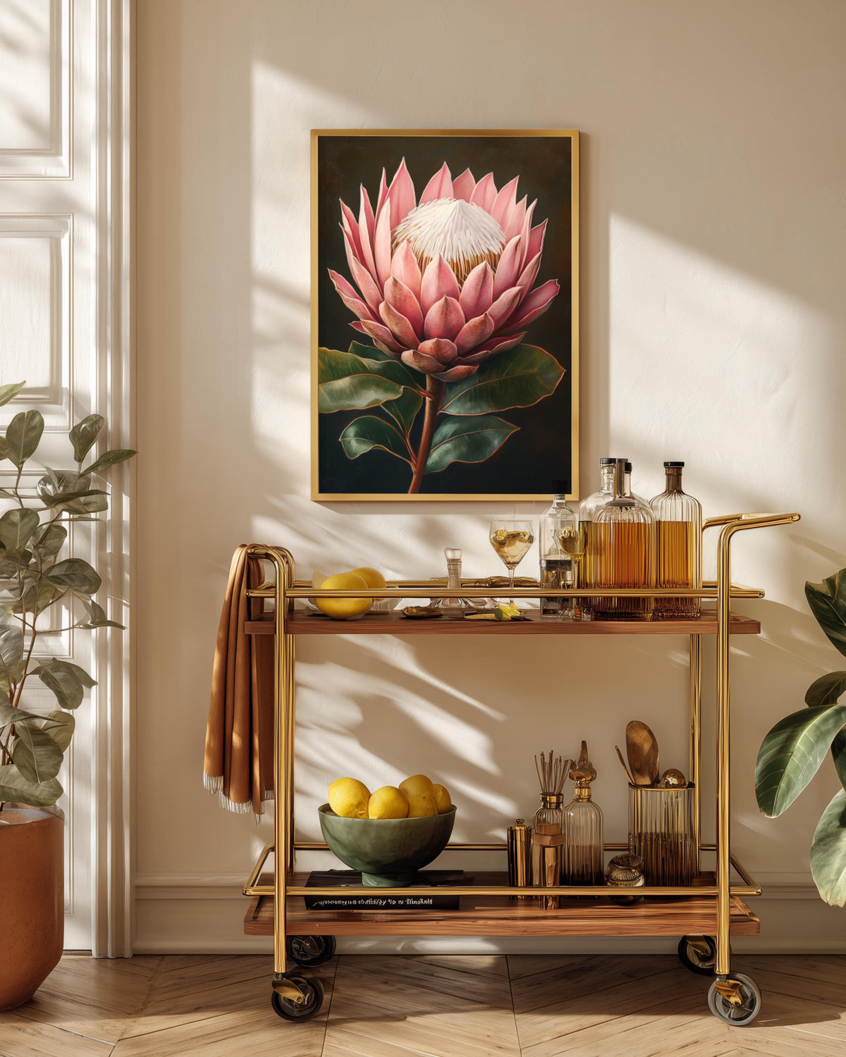 Protea Wall Art Framed Canvas — view 10 of 19