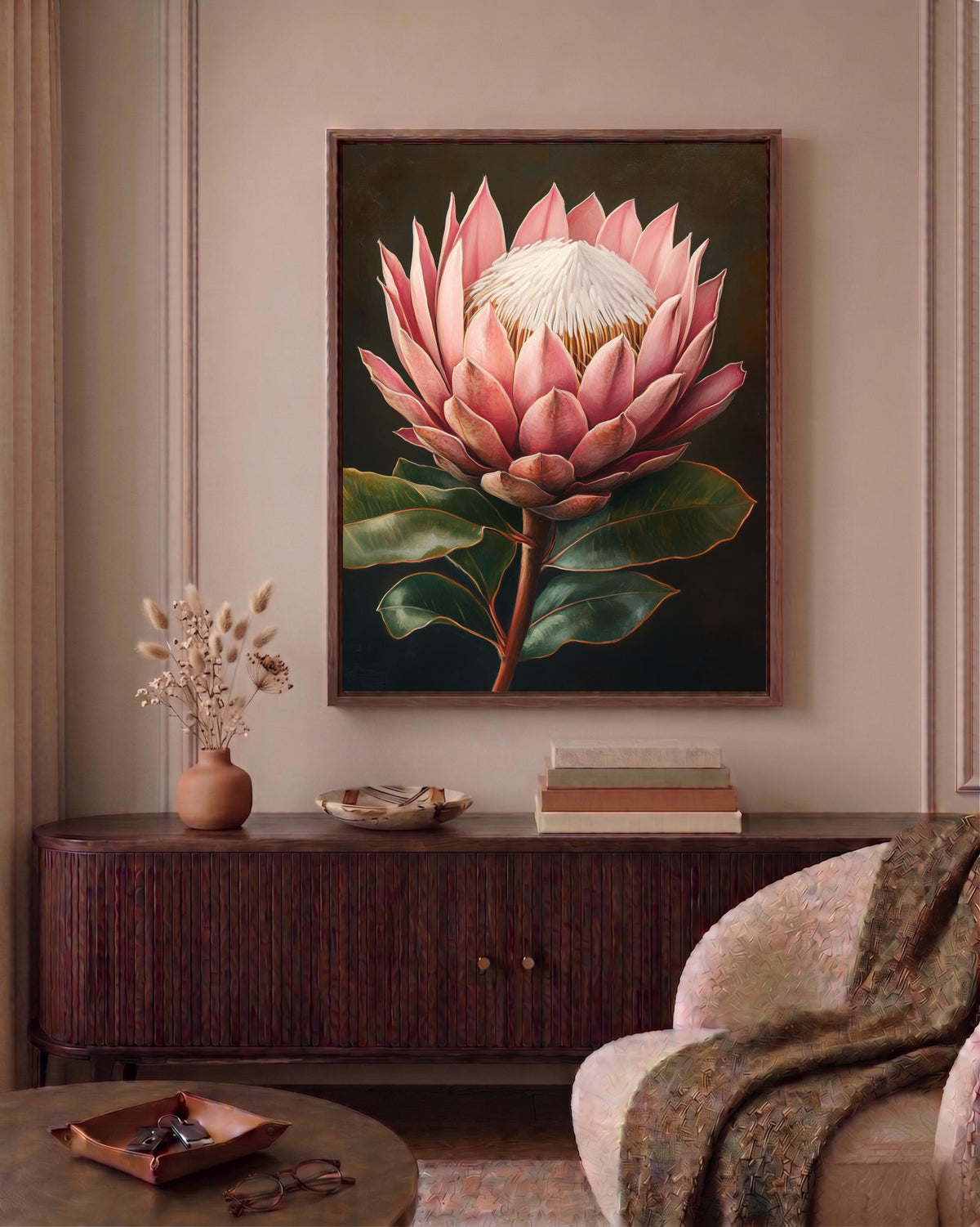 Protea Wall Art Framed Canvas — view 8 of 19