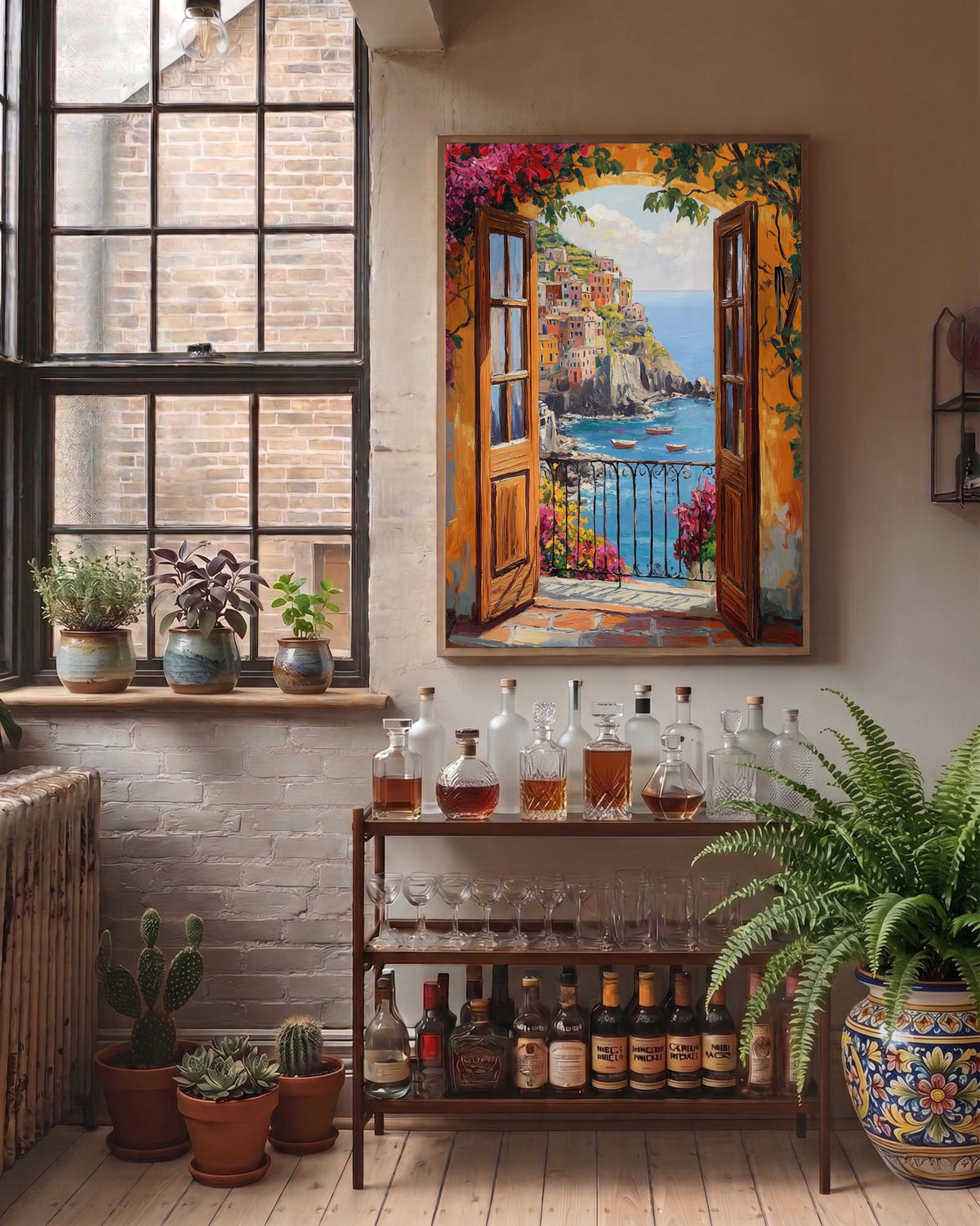 Cinque Terre Open Window Wall Art — view 8 of 20