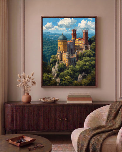 Sintra framed canvas hand-framed in solid wood, ready to hang out of the box