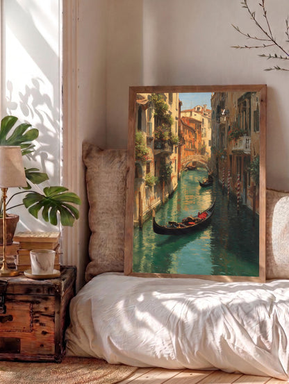 Oil-painting style Italy art on cotton canvas, made to order in seven sizes
