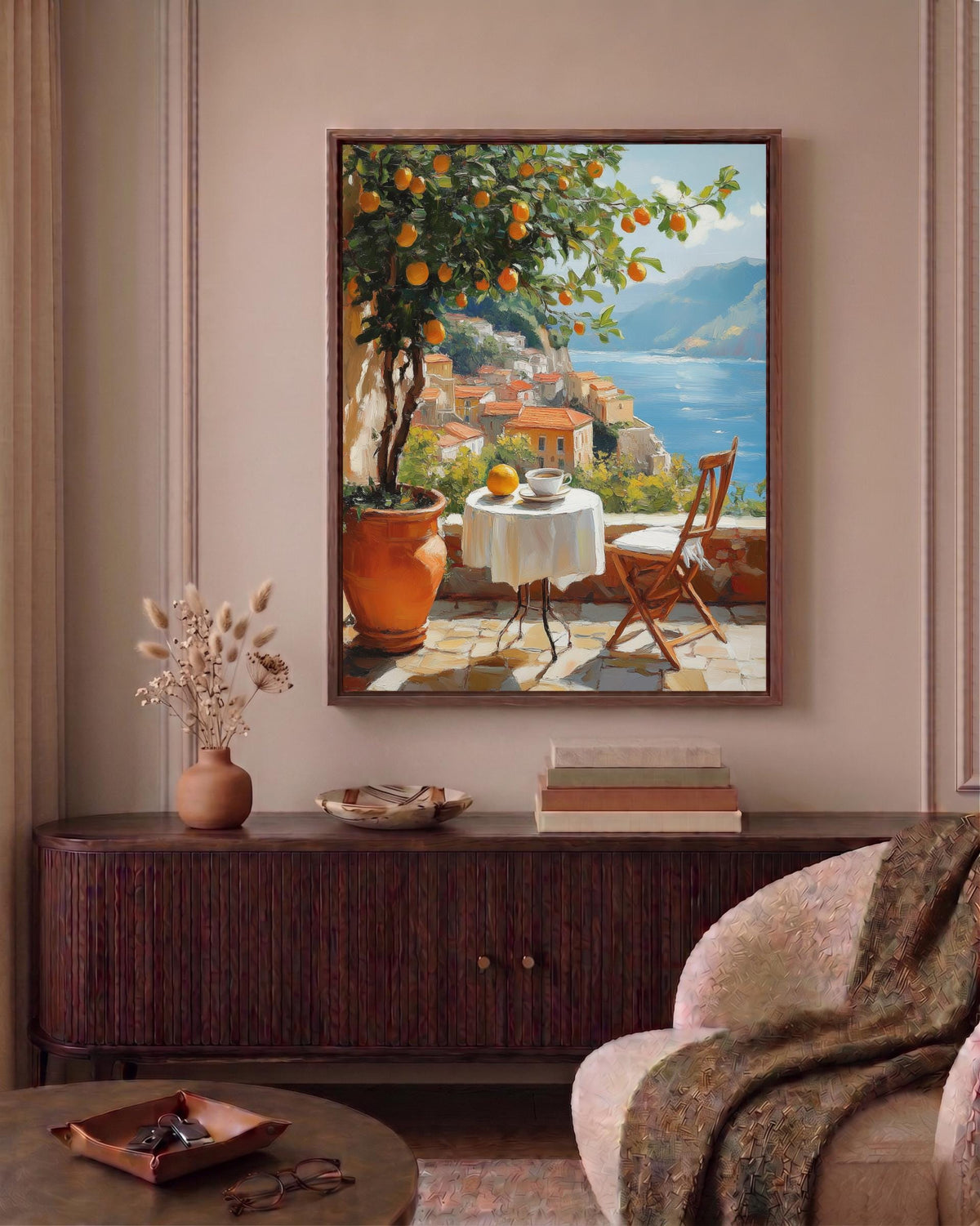 Italian Terrace Wall Art Framed Canvas — view 6 of 19