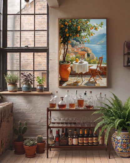 Italian Terrace Wall Art Framed Canvas — view 8 of 19