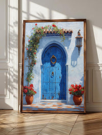 Chefchaouen wall art: washed indigo walls and arched doorways of the blue medina