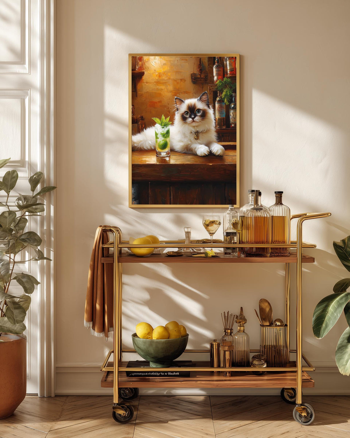 Ragdoll Cat Mojito Wall Art — view 11 of 20