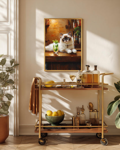Ragdoll Cat Mojito Wall Art — view 11 of 20