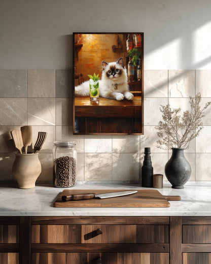 Ragdoll Cat Mojito Wall Art — view 9 of 20