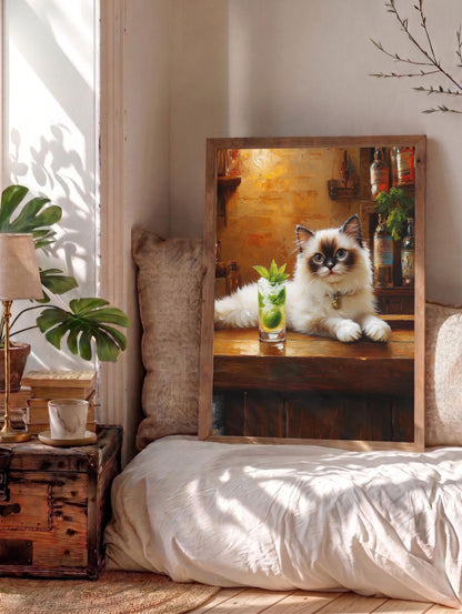 Ragdoll Cat Mojito Wall Art — view 8 of 20