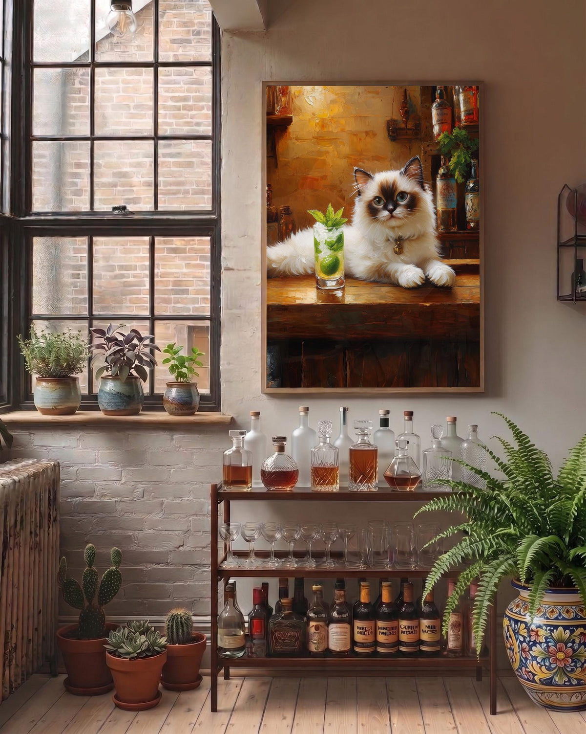 Ragdoll Cat Mojito Wall Art — view 6 of 20