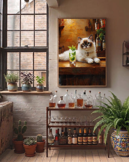 Ragdoll Cat Mojito Wall Art — view 6 of 20