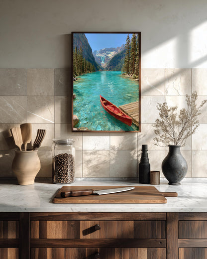 Lake Louise Wall Art — painterly wall art printed and framed to order