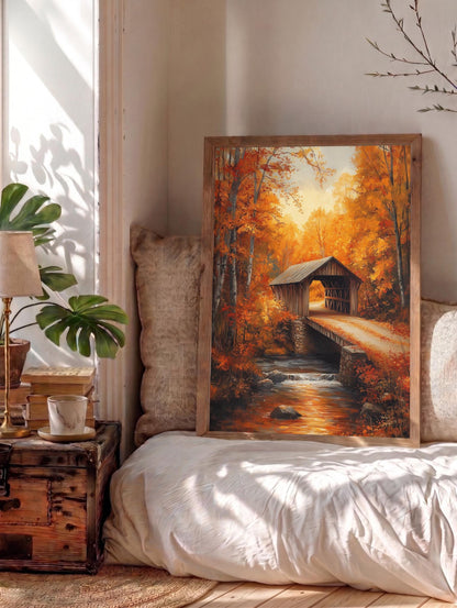 New Hampshire Covered Bridge Wall Art — view 14 of 20
