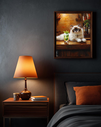 Ragdoll Cat Mojito Wall Art — view 12 of 20