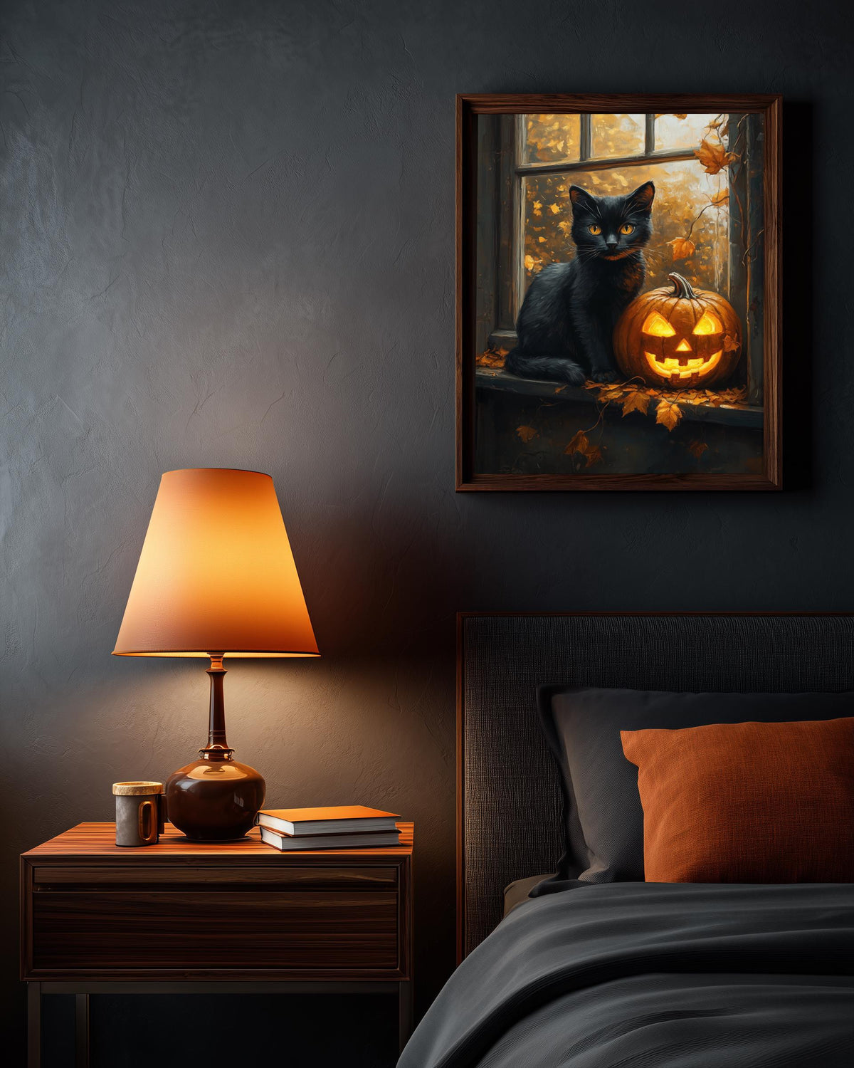 Black Cat Pumpkin Wall Art — view 6 of 20