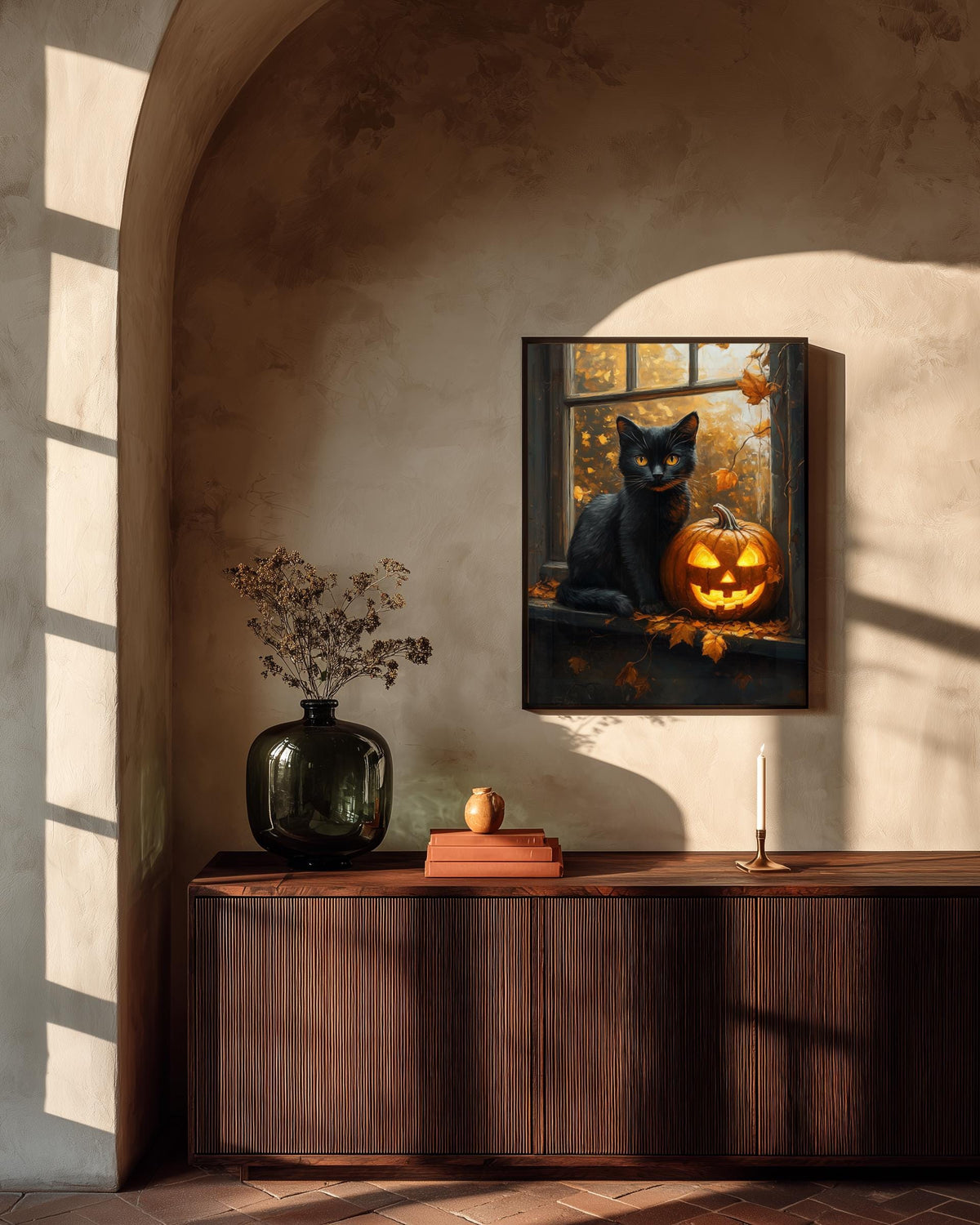Black Cat Pumpkin Wall Art — view 8 of 20
